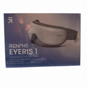 RENPHO Eyeris 1 Eye Massager Heat Bluetooth Relaxation Mask NEW Sealed